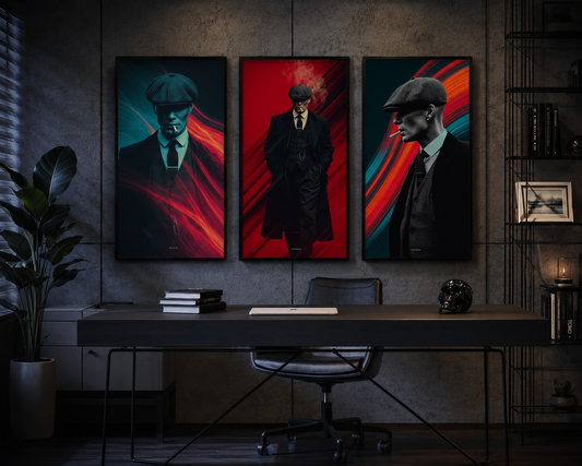Peaky Blinders Elegant Coloured Wall Art