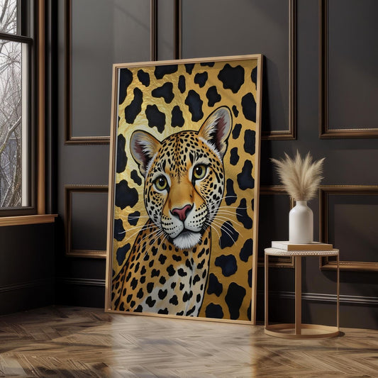 Golden Leapord Single Wall art