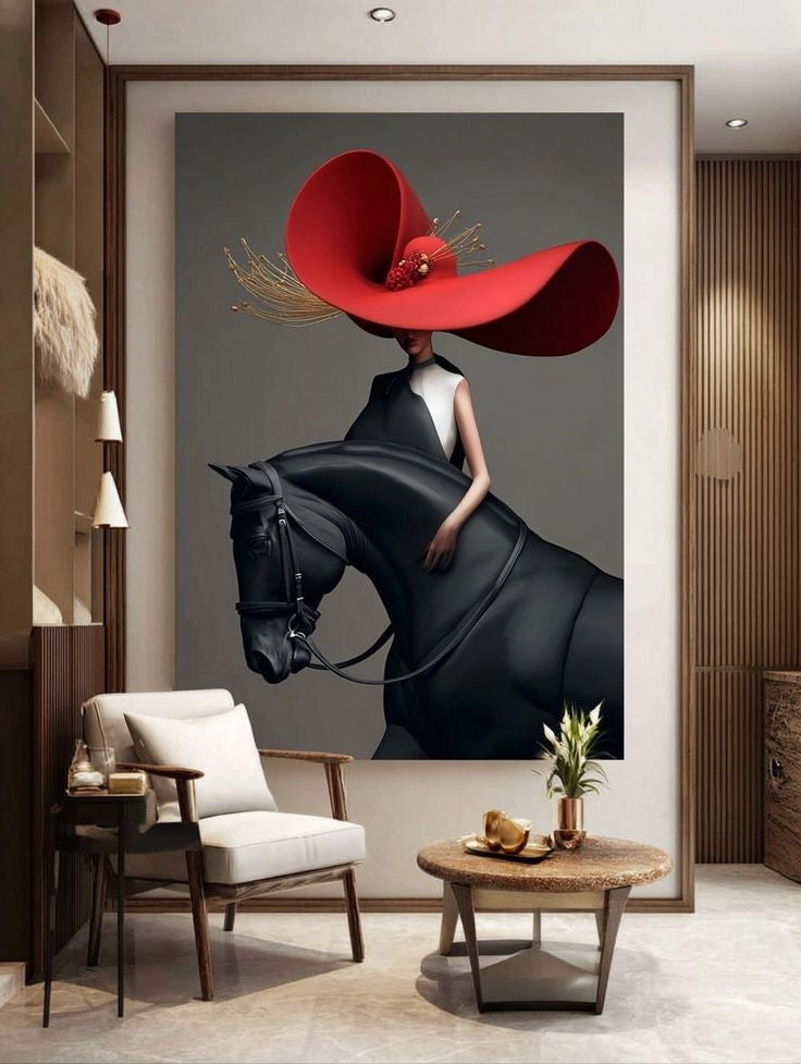 The Red Muse Wall art
