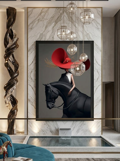 The Red Muse Wall art