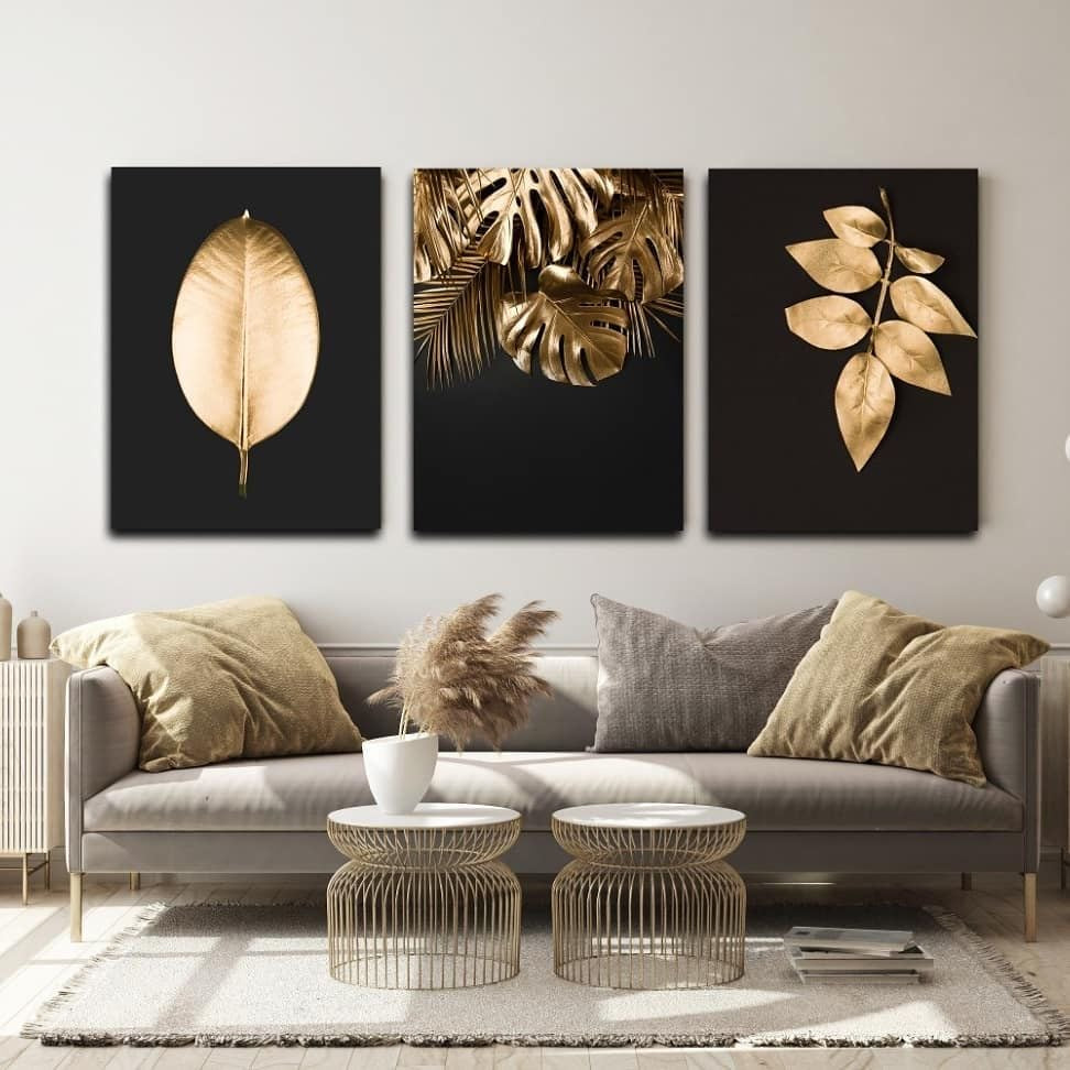 Black luxe  (3panel) | Wall Art