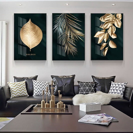 Green luxe  (3panel) | Wall Art