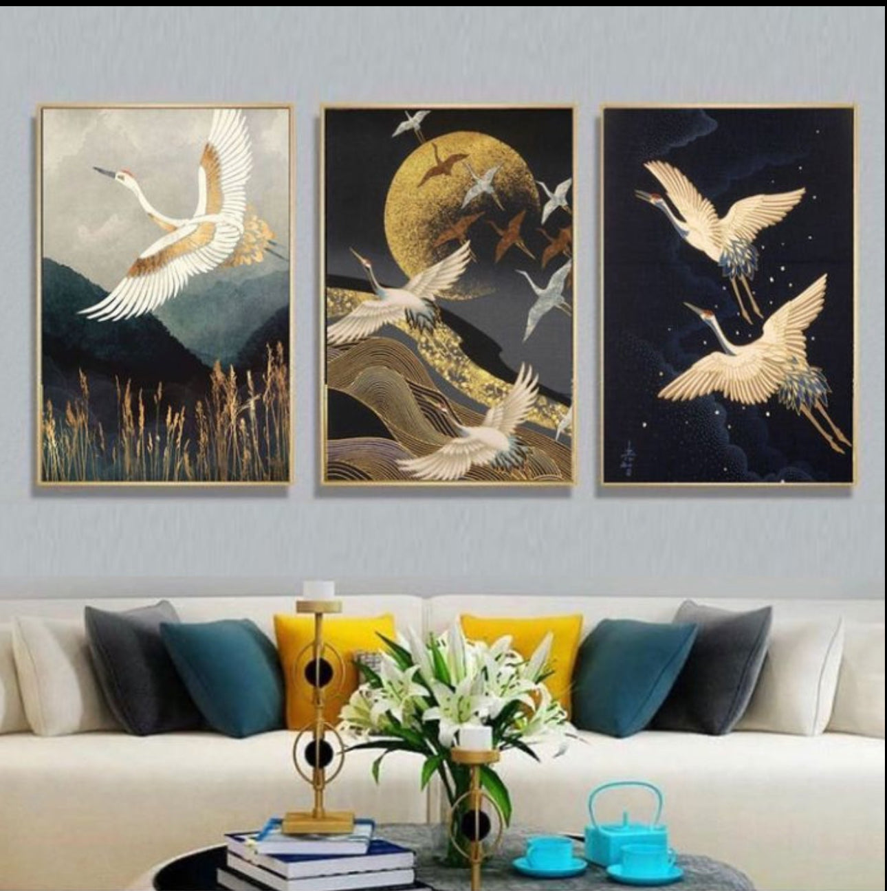 Flying Birds(3panel) | Wall Art