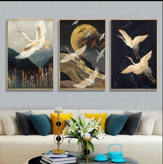 Flying Birds(3panel) | Wall Art