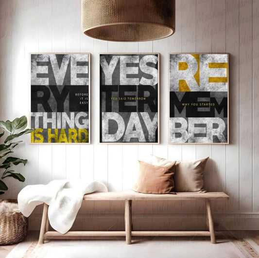 Abstarct black (3panel) | Wall Art