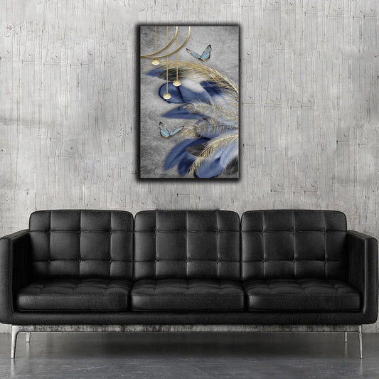 Modern Nordic Art Feather Canvas | Wall Art