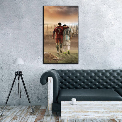 Mutual Respect |  Ronaldo&Messi Wall Art