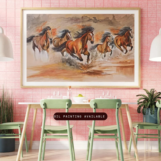 Horse Oil Paint |  HandMade Painting