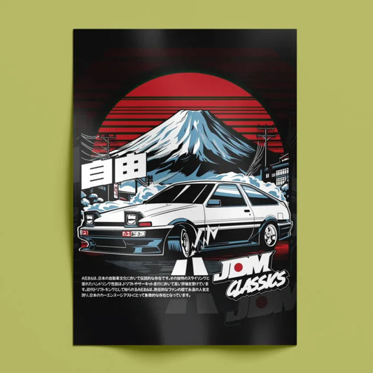 Toyota AE86 Wall Poster