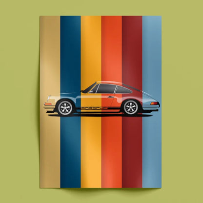 Porsche wall Poster