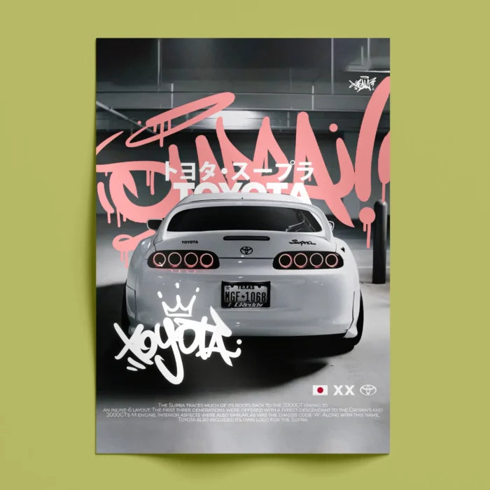 Toyota Supra Wall Poster