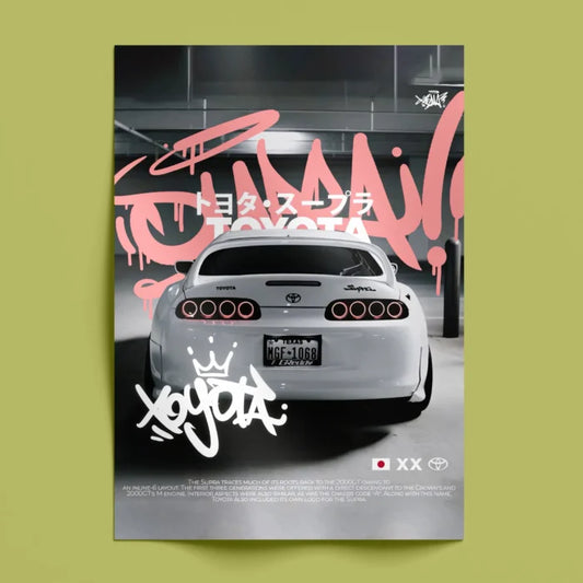 Toyota Supra Wall Poster