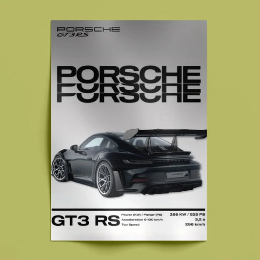 Porsche 911 GT3 Wall Poster
