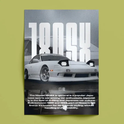 Nissan 180SX Wall Poster