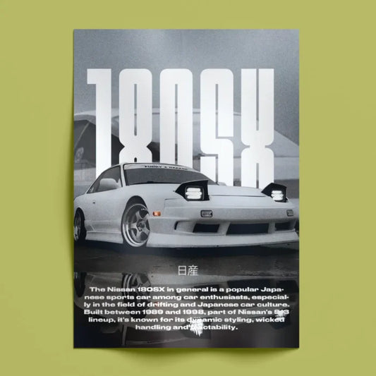 Nissan 180SX Wall Poster