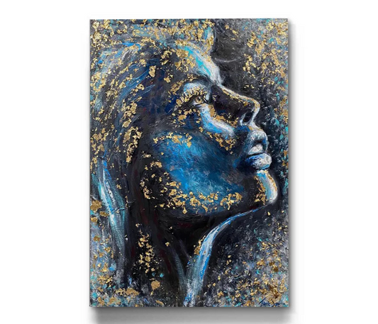 Gold Woman Portrait