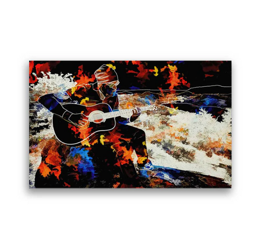 Guitar Boy Illustration