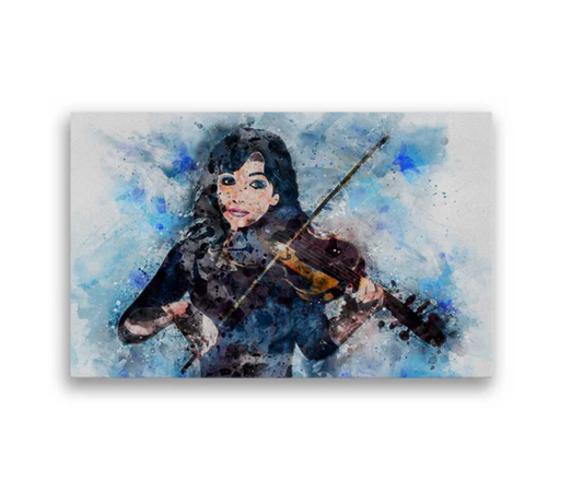 Violin Girl Illustration