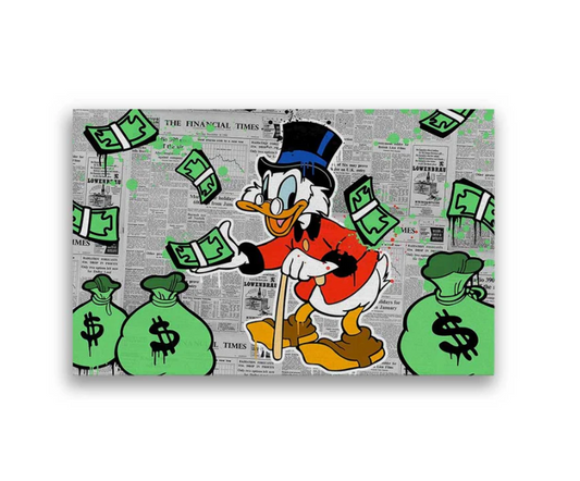 Scrooge Raining Cash