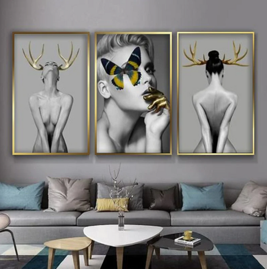 BOLD NORDIC TRIO ART – 3 PANEL SET