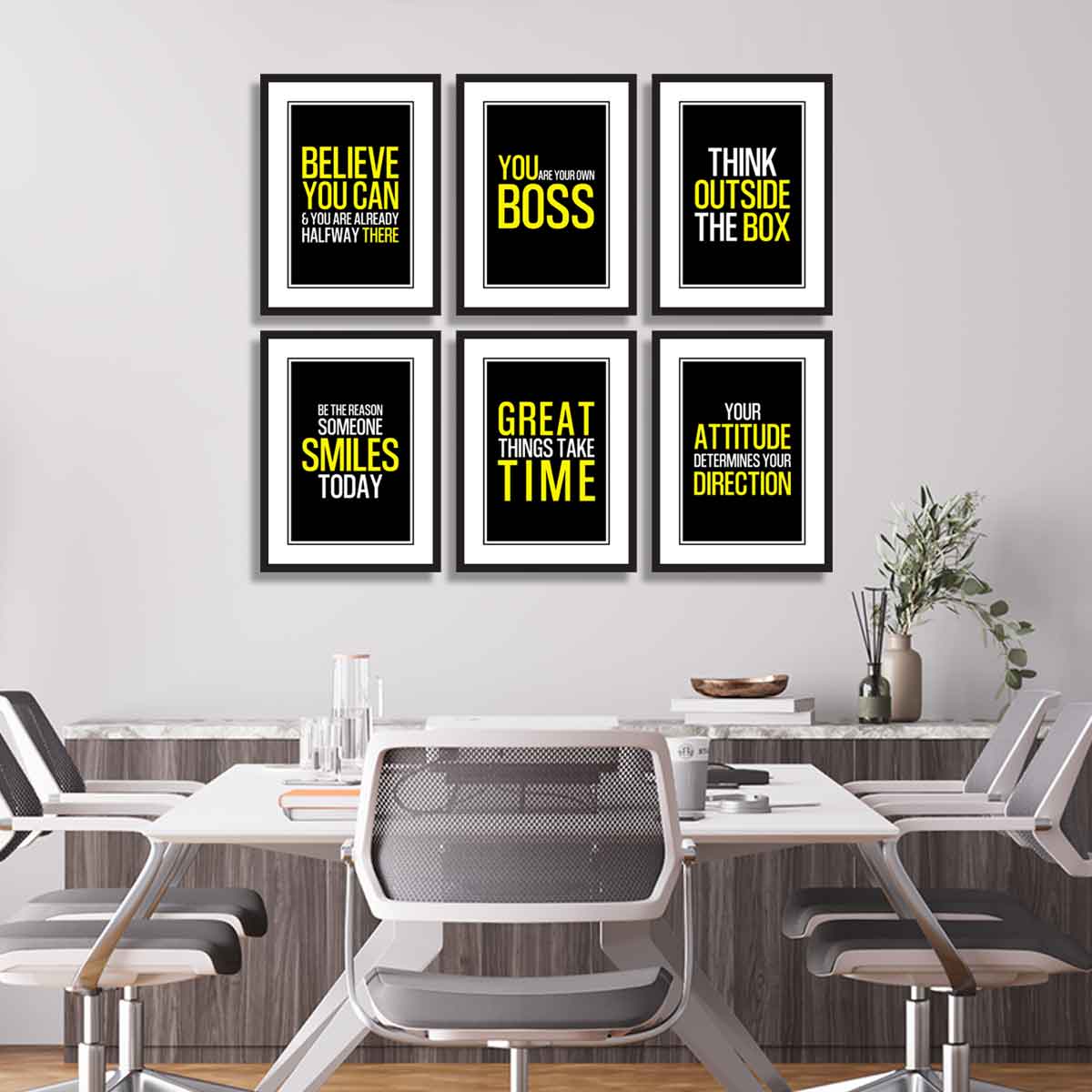 Motivational Frames Set of Frames -  Decor Setup