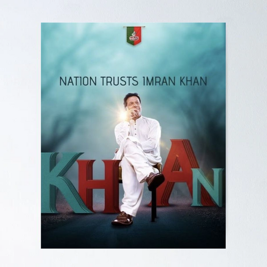 Imran Khan Leader Portrait – Poster Print