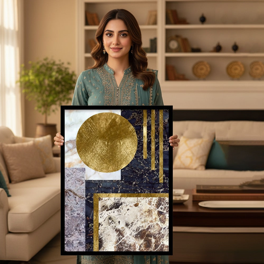 Nordic Modern Geometric Canvas Frames | Wall Art