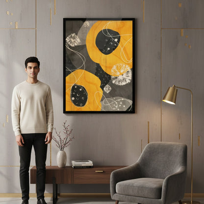 Contour Art, Digital Art Flower Canvas Frames | Wall Art