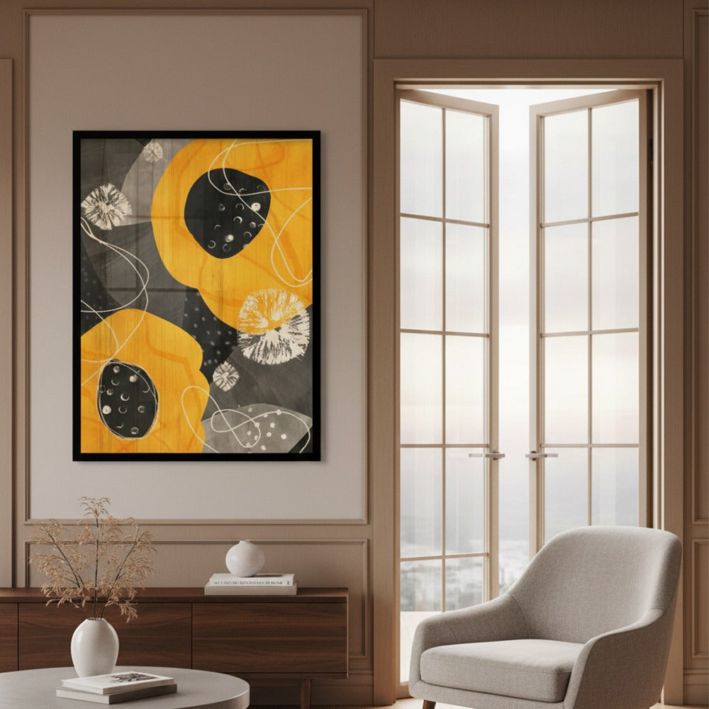 Contour Art, Digital Art Flower Canvas Frames | Wall Art