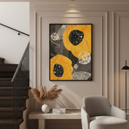 Contour Art, Digital Art Flower Canvas Frames | Wall Art