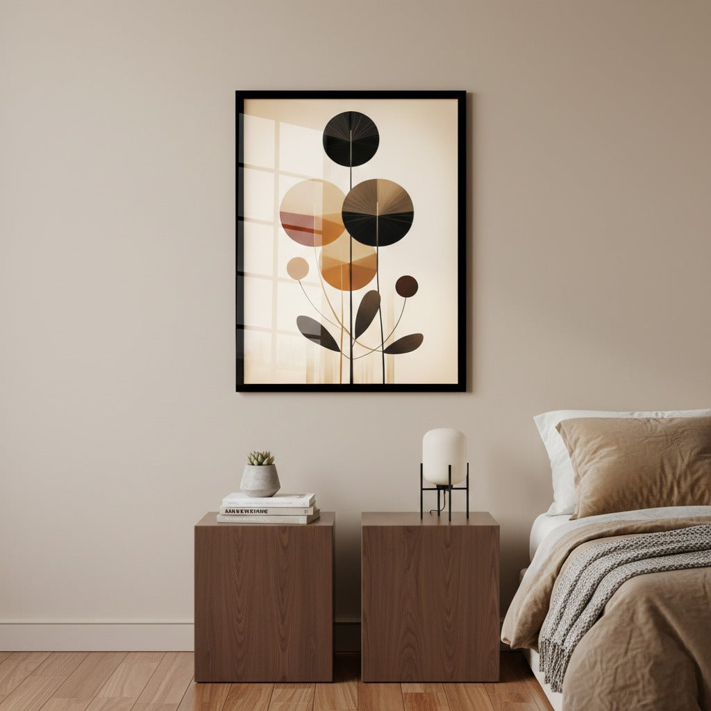 Stunning Abstract Flowers Frame Wall Art