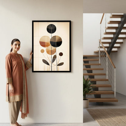 Stunning Abstract Flowers Frame Wall Art