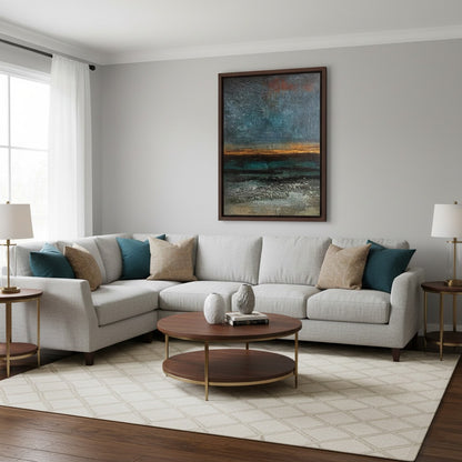 Moody Seascape Dark Atmospheric Canvas Wall Art