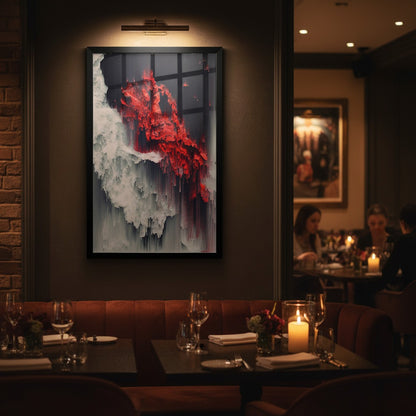 Three Color Abstract Canvas | Wall Art