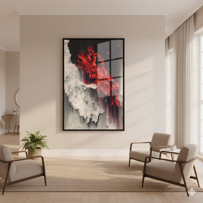 Three Color Abstract Canvas | Wall Art