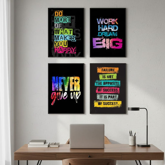 Set of 4 Inspirational Wall Art