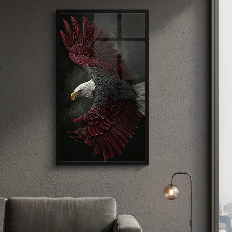 The Red Winged Guardian Wall art