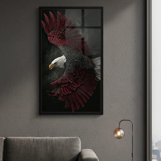 The Red Winged Guardian Wall art