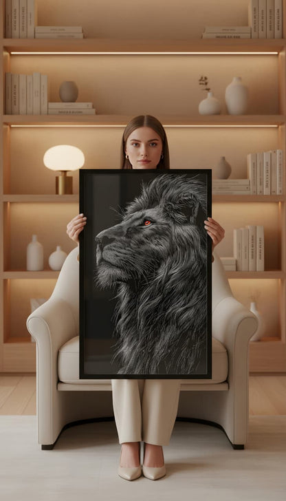 The Obsidian Monarch Wall Art