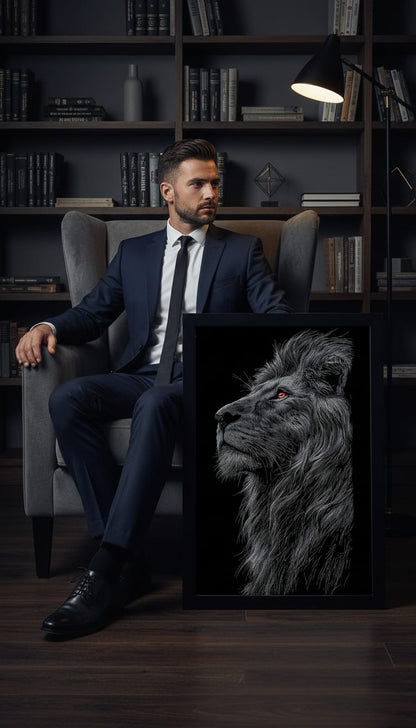 The Obsidian Monarch Wall Art