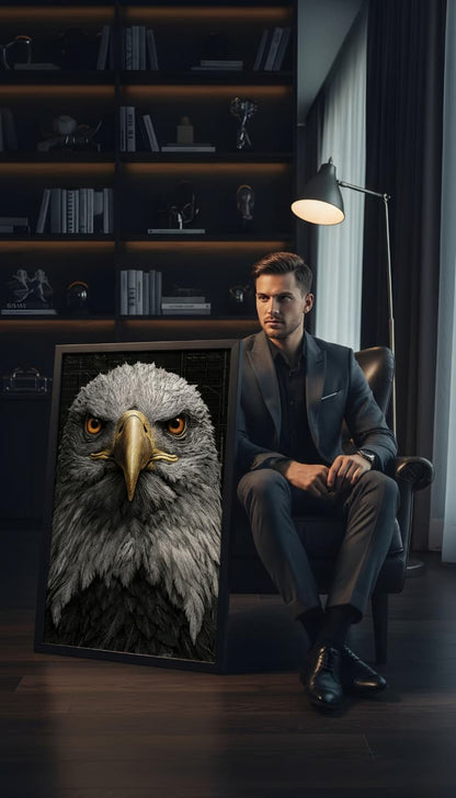 Sovereign Vision: Regal Eagle Portrait