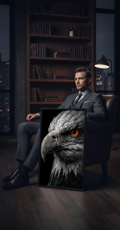 Sovereign Vision: Regal Eagle Portrait