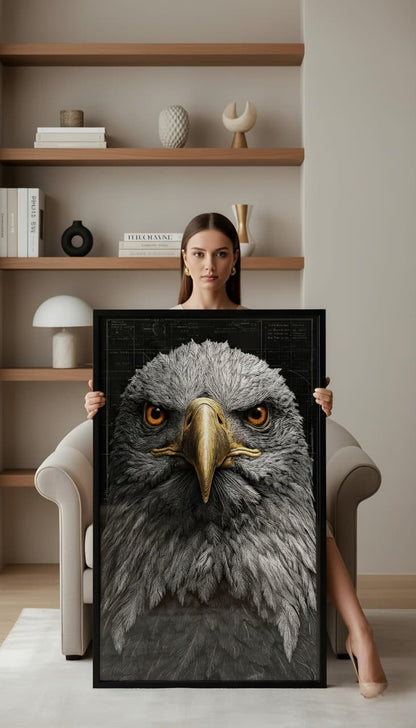 Sovereign Vision: Regal Eagle Portrait
