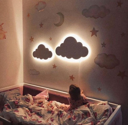 Modern Cloud Shape Wooden Wall Art – Set of 2