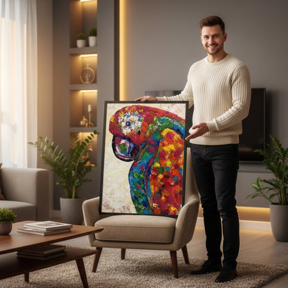 Abstract Parrot Bird  Wall Art