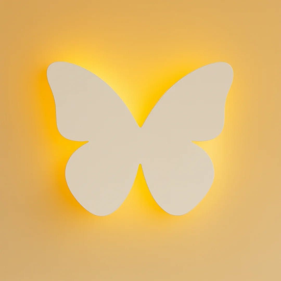Modern Butterfly Shape Wooden Wall Lamp