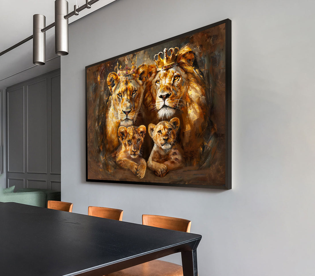 Royal Lion Family Abstract
