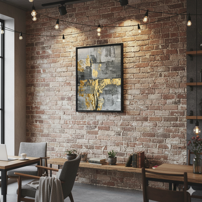 Bold Design Black & Gold Canvas Frames | Wall Art