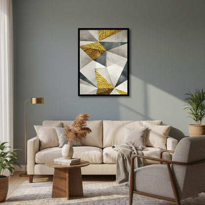 Nordic Abstract Geometry Nordic Canvas Frames | Wall Art