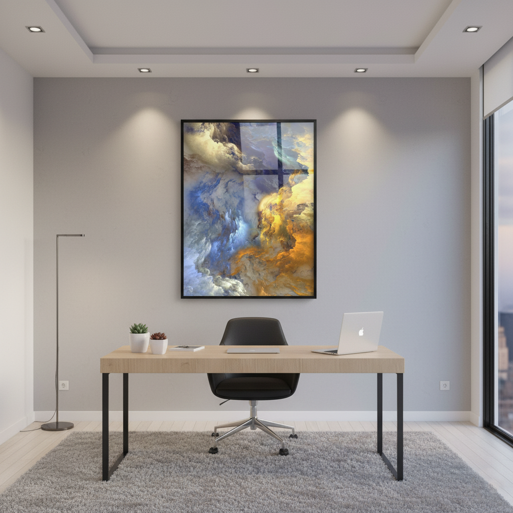 Nordic Decor Abstract Cloud Mist | Wall Art